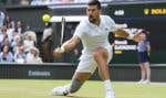 Le Serbe Novak Djokovic (ci-haut) lors d’un match contre l’Écossais Jacob Fearnley au tournoi de Wimbledon, à Londres, jeudi