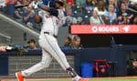 Le joueur des Astros de Houston Yordan Alvarez contre les Blue Jays de Toronto, mercredi 3 juillet