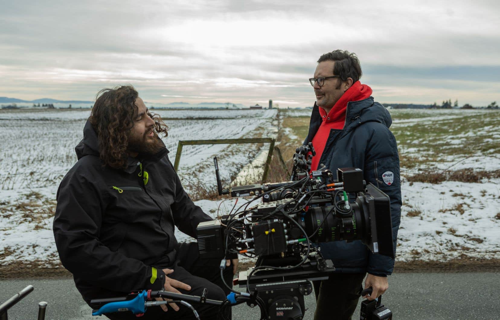 Oz Perkins sur le tournage de Longlegs