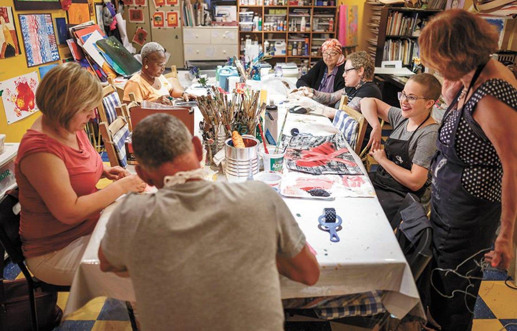 Atelier d’art-thérapie de la Fondation québécoise de cancer