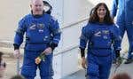 Les astronautes Butch Wilmore (à gauche) et Suni Williams, le 5 juin 2024 à Cap Canaveral, en Floride.